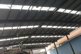 山东煤场15米LED防爆工厂灯使用